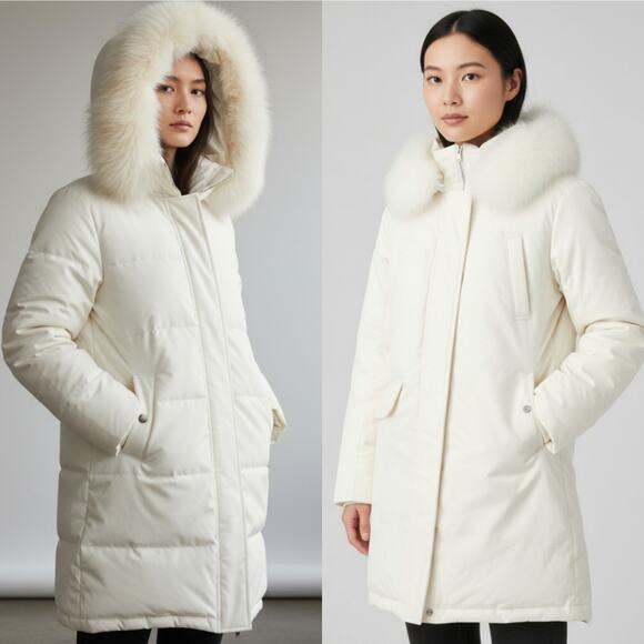 Faux Fur Winter Coat Jacket - Picture 1 of 8